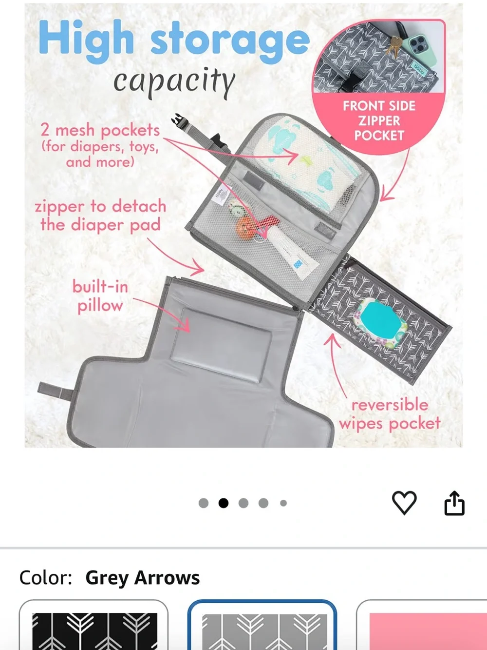 NEW diaper bag and changing pad bundle
